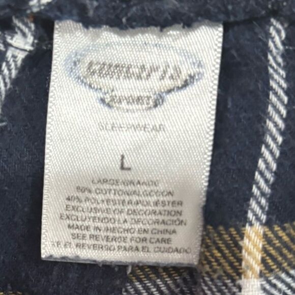 Women’s Plaid Ga Tech Sleepwear Pajama Gold/Navy Pants-size Large - Picture 3 of 4